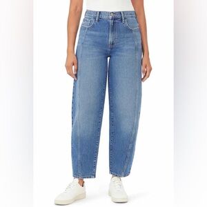 Women's High-Rise Utility Barrel Jeans - Universal Thread Medium Wash